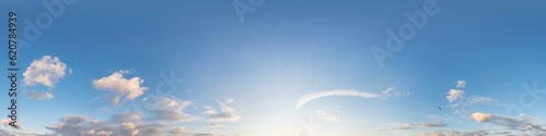 Photography Dark blue sunset sky panorama with pink Cumulus clouds