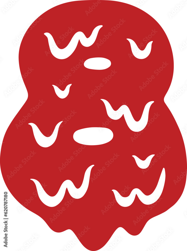 Halloween Blood Melted Dripping Number 8 Eight Halloween Blood Melted Dripping Number 8 Eight