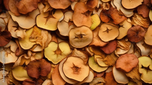Dried apples background