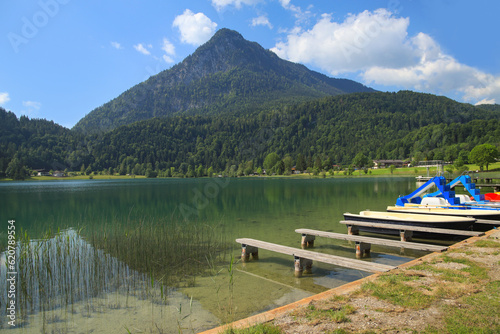 Fototapeta Naklejka Na Ścianę i Meble -  Beautiful view at Thiersee lake in Tyrol - Austria