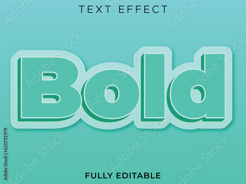 Bold text effect design