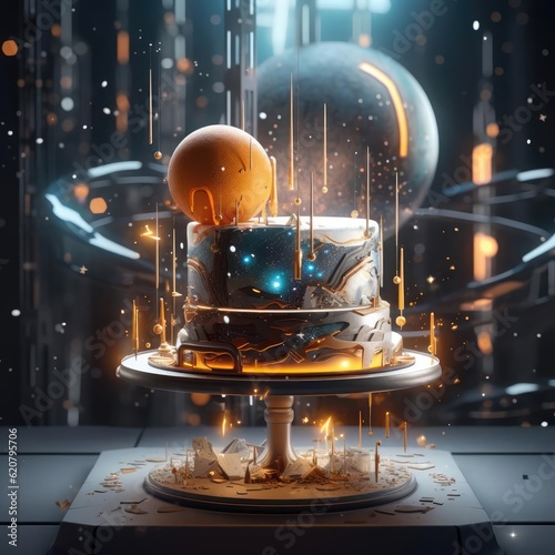 Sci-fi cake