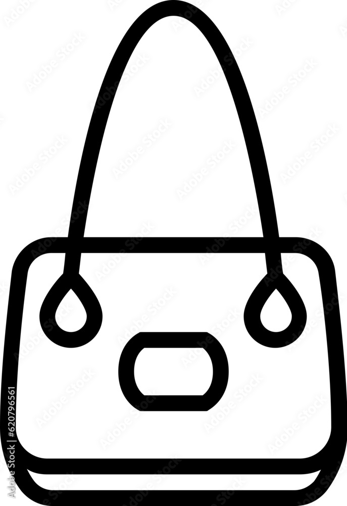 Bag icon, Accessories simple cartoon style. Bag icon, Accessories simple cartoon style.