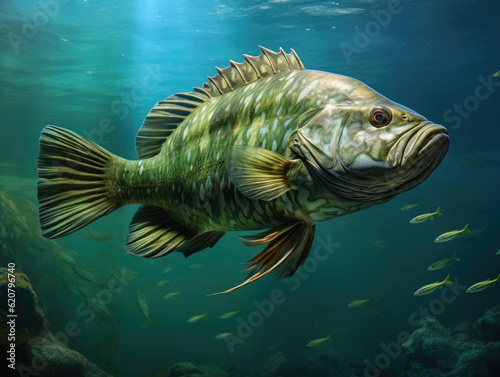 Big green ray fish © Veniamin Kraskov