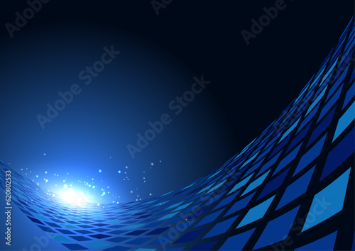 青のテクノロジー背景