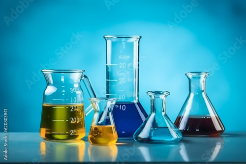 Beautiful laboratory with chemicals