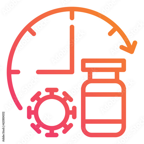 Vaccine gradient icon