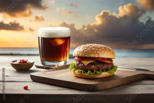 Sizzling Sensation: The AI-Masterpiece Burger