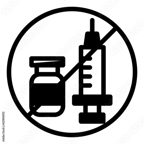 Syringe glyph icon