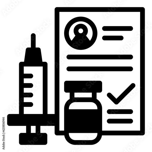 Vaccine glyph icon