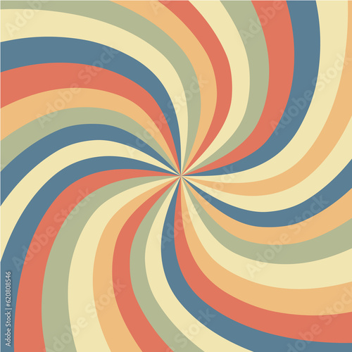 Fun colourful swirl with a touch of 70's style psychedelic element. Creative way to spice up a vintage home with decor, phone background or anything the illustration might fit in! Circus backdrop art.