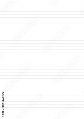 Very simple clean notebook, memo or document sheets and pages for easy use. Fast to use in a notebook or artwork as templates or blank backgrounds. Page with long horizontal lines.
