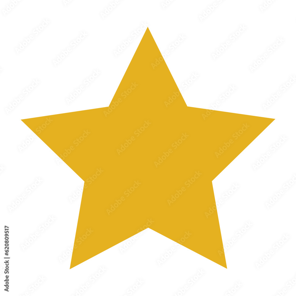 Yellow golden simple flat stars on a white blank background. Bright flat ornate symbols for digital creative asset use like illustrations or brochures and designs. 5 points. vector graphic. Yellow golden simple flat stars on a white blank background. Bright flat ornate symbols for digital creative asset use like illustrations or brochures and designs. 5 points. vector graphic.