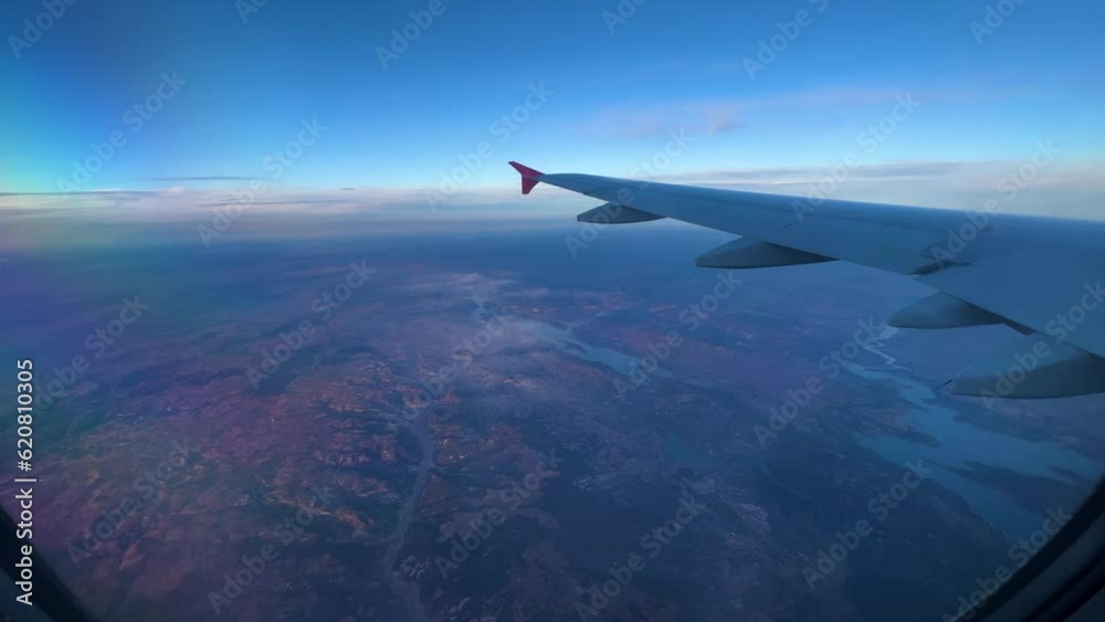 Aerial view from the airplane Aerial view from the airplane