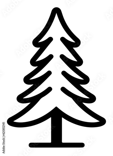Christmas Pine tree icon