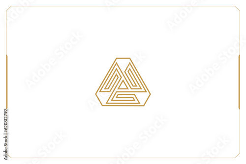 Hexagon Marketing Trading Networking Vector Logo Concept