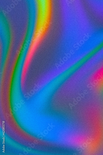 holographic rainbow gradient background texture with grain noise effect