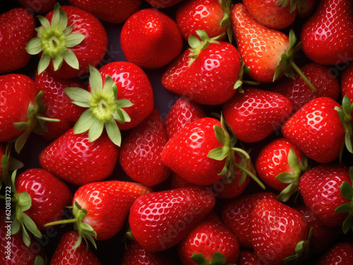 Fresh strawberries background