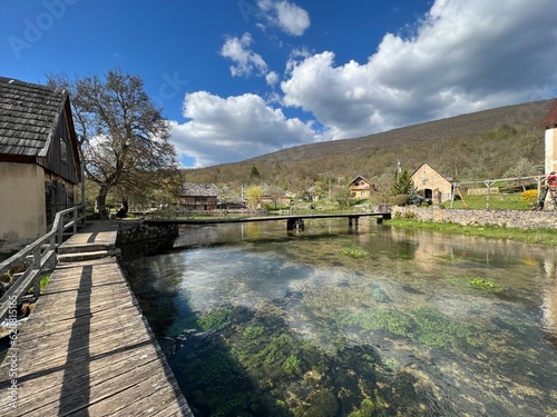 The springs of the Gacka river - Majer's spring, Croatia (Izvori rijeke Gacke ili Vrila Gacke - Majerovo Vrilo, Sinac - Lika, Hrvatska) photo