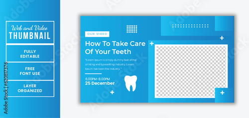Dental Care Promotional Video Thumbnail | High-Quality Dental Images for Advertising
