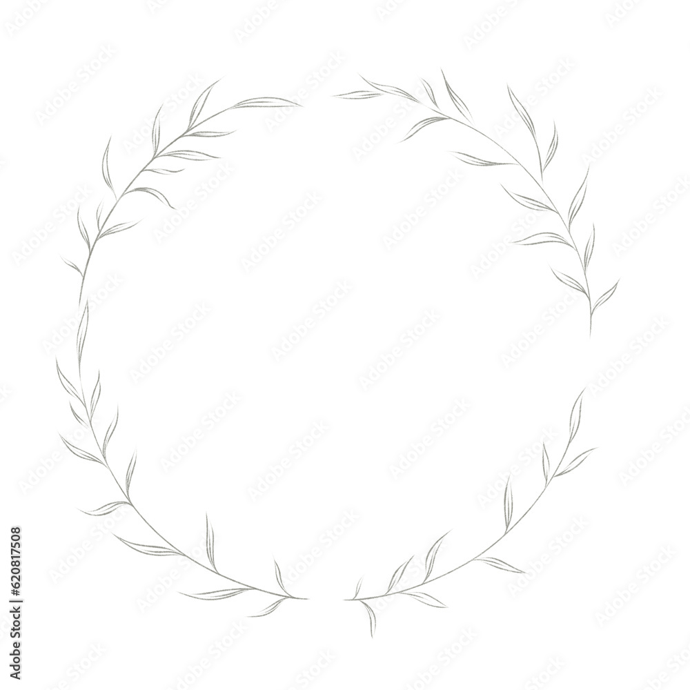 Botanical elegant line art modern style. png illustrations