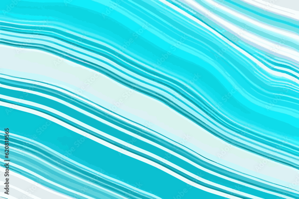 Pastel cyan mint liquid marble watercolor background with white lines and brush stains. Pastel cyan mint liquid marble watercolor background with white lines and brush stains.