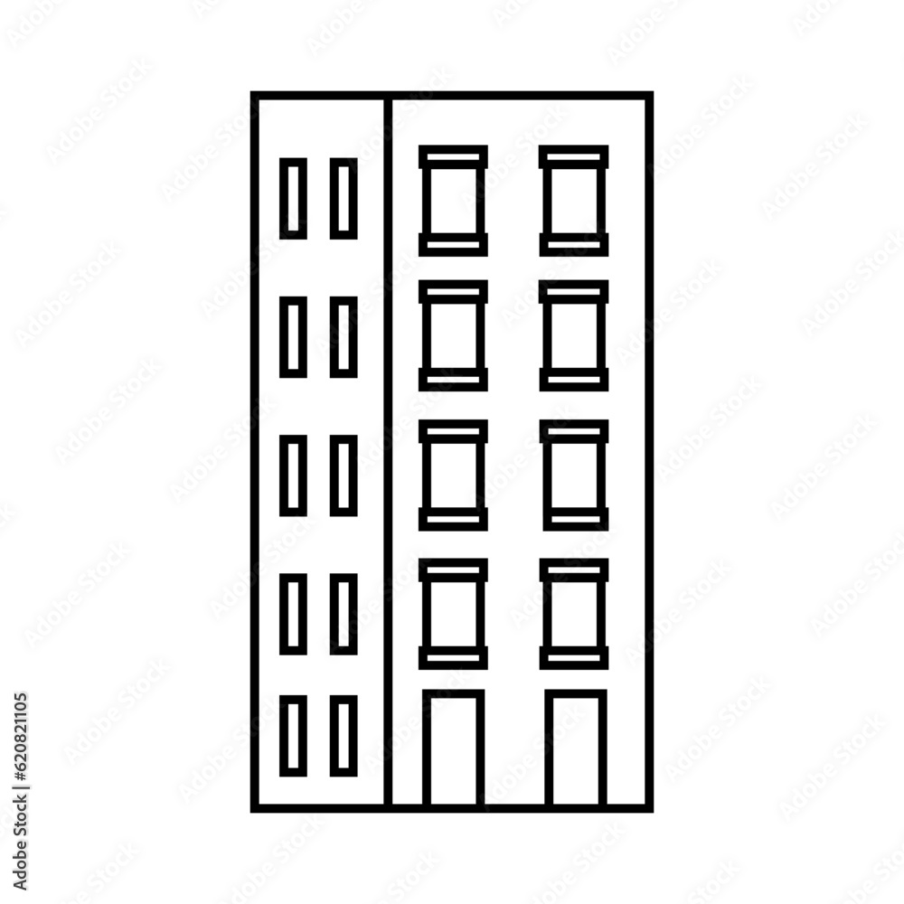 Skyscraper icon vector. Building illustration sign. high-rise building symbol. architecture logo. Skyscraper icon vector. Building illustration sign. high-rise building symbol. architecture logo.