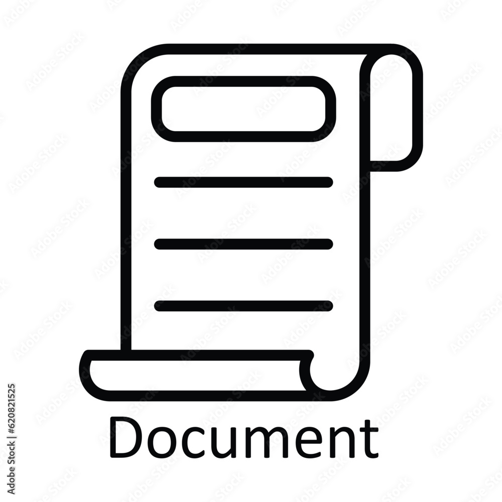 Document Vector outline Icon Design illustration. Education Symbol on White background EPS 10 File Document Vector outline Icon Design illustration. Education Symbol on White background EPS 10 File