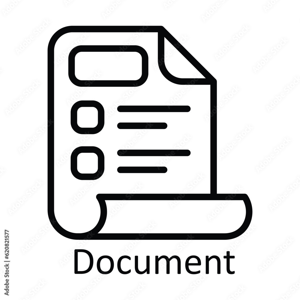 Document Vector outline Icon Design illustration. Education Symbol on White background EPS 10 File Document Vector outline Icon Design illustration. Education Symbol on White background EPS 10 File