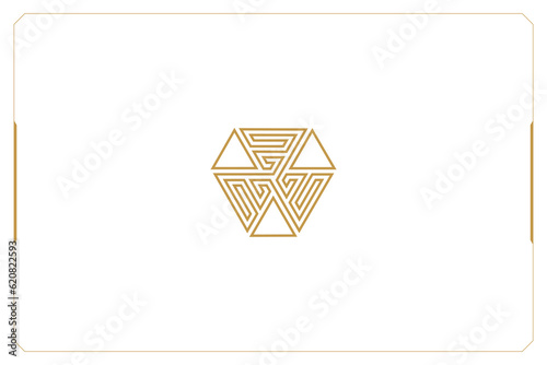 Hexagon Marketing Trading Networking Vector Logo Concept
