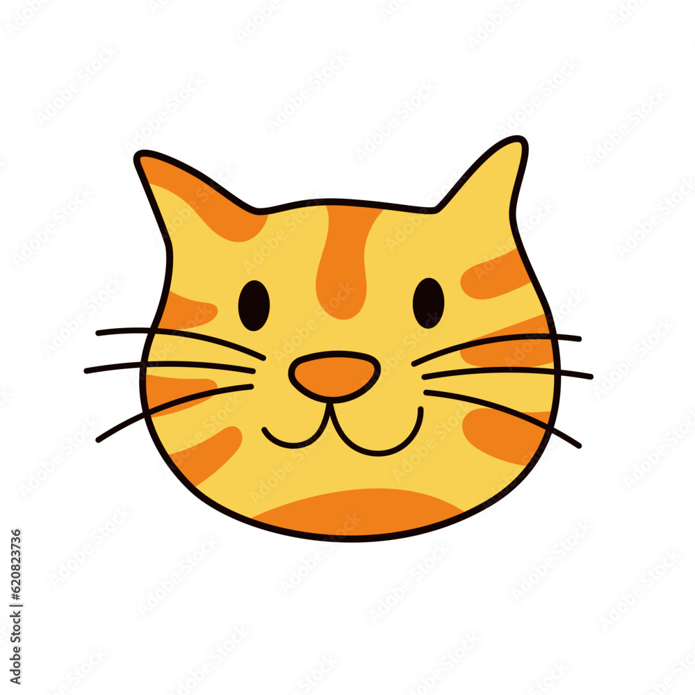 Fototapeta premium Cat Doodle Illustration