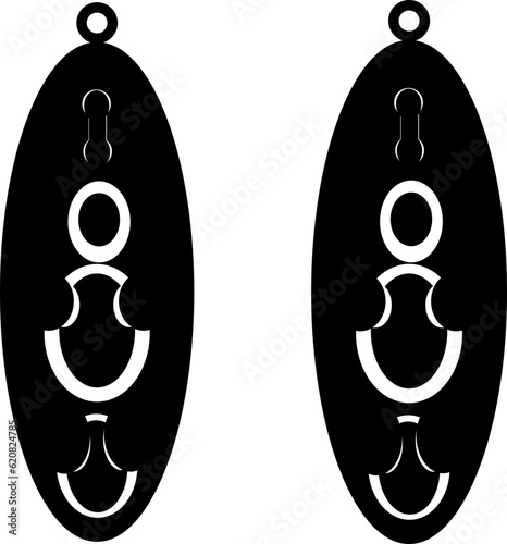 illustration of a pair of black and people