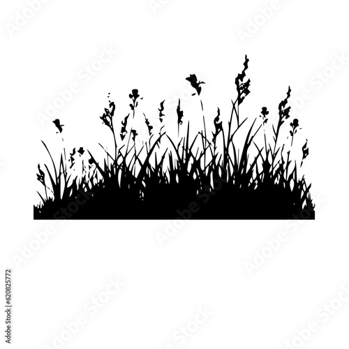 grass silhouette illustration 