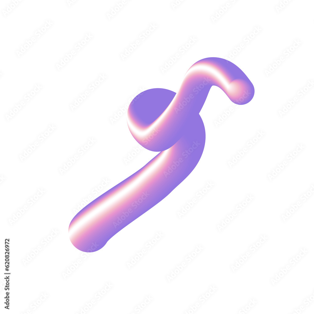Abstract Line 3D Gradient Abstract Line 3D Gradient