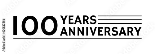 100 years logo, label or icon. 90th anniversary celebration symbol. Birthday, jubilee design template. Vector illustration.