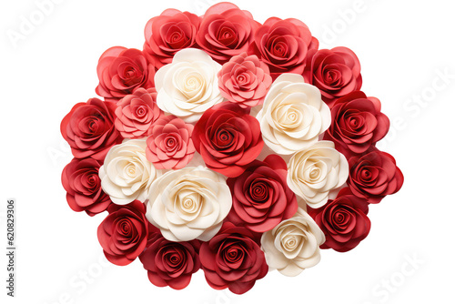 Beautiful rose flowers isolated on white