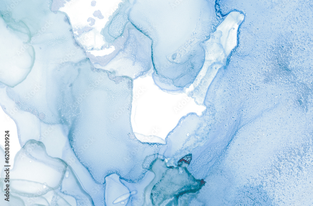 Alcohol Ink. Oil Light Grunge Wall. Sea Tint Alcohol Ink. Oil Light Grunge Wall. Sea Tint