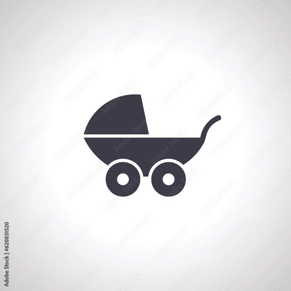 Baby Pram Carriage icon. stroller baby icon. Baby Pram Carriage icon. stroller baby icon.