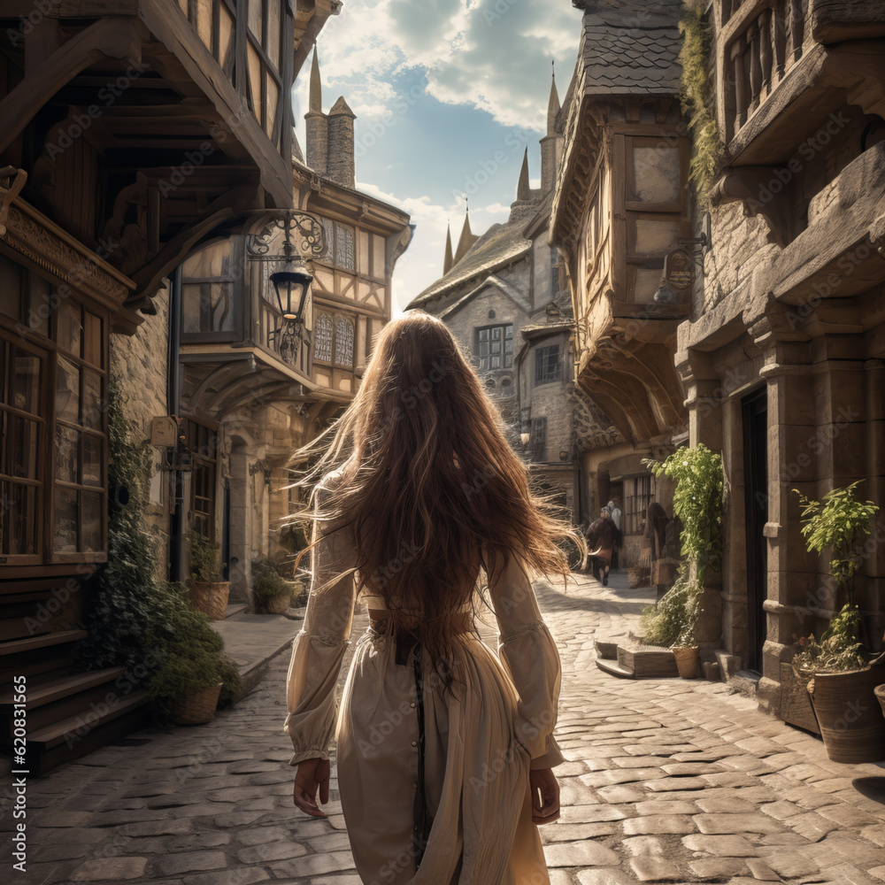 Mystical Tales: Anime Style Journey of a Young Woman through Lost Atlantis, Rainy Landscapes, and Cherry Blossom Alleys Mystical Tales: Anime Style Journey of a Young Woman through Lost Atlantis, Rainy Landscapes, and Cherry Blossom Alleys
