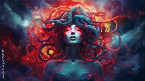 woman with tentacles from another world,