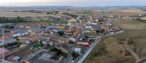 Obraz na płótnie Aerial View of Boadilla del Camino, Spain w salonie