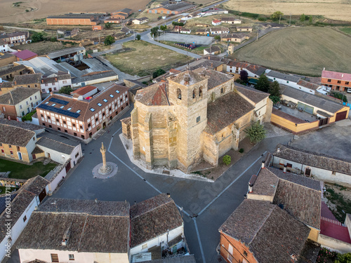 Obraz na płótnie Aerial View of Boadilla del Camino, Spain w salonie
