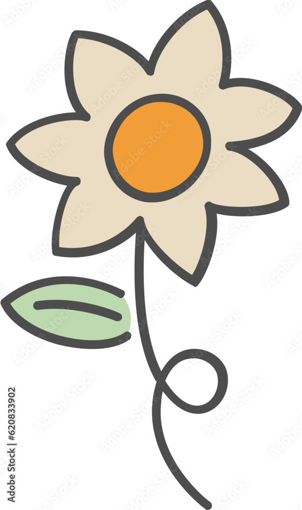 Flower icon, Flower icon simple cartoon style. Flower icon, Flower icon simple cartoon style.