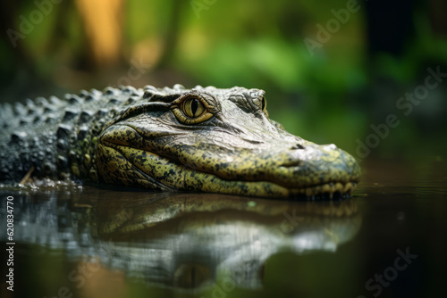  Crocodiles in nature, national geography, Wide life animals. AI Generated.