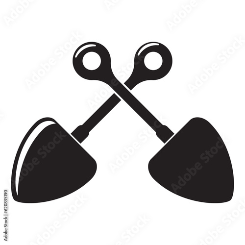 shovel icon vector