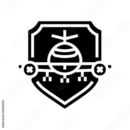 aviation safety aeronautical engineer glyph icon vector. aviation safety aeronautical engineer sign. isolated symbol illustration