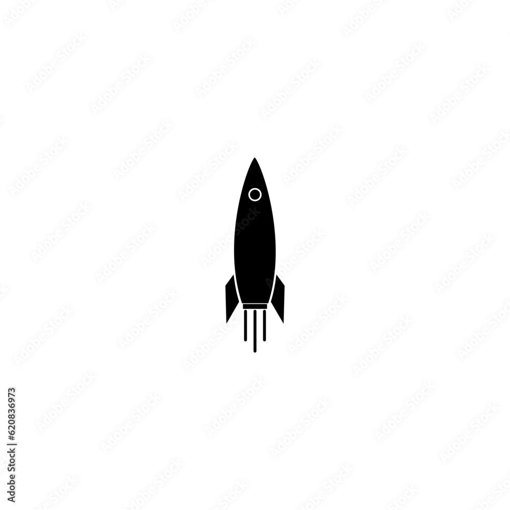 Rocket Launched Icon Logo Template Illustration Design Rocket Launched Icon Logo Template Illustration Design