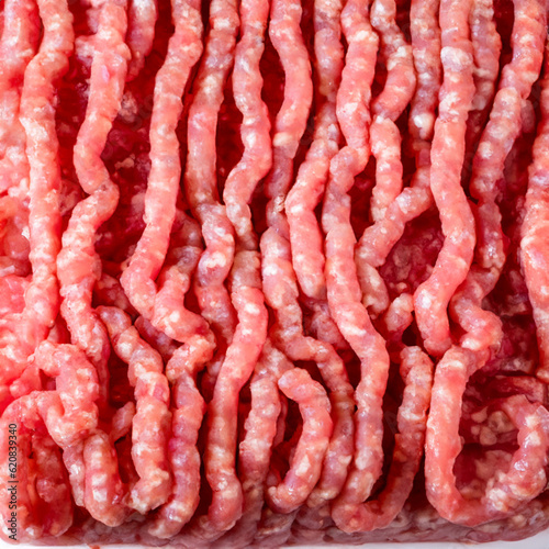 raw ground beef, delicious beef. Beef for hamburger