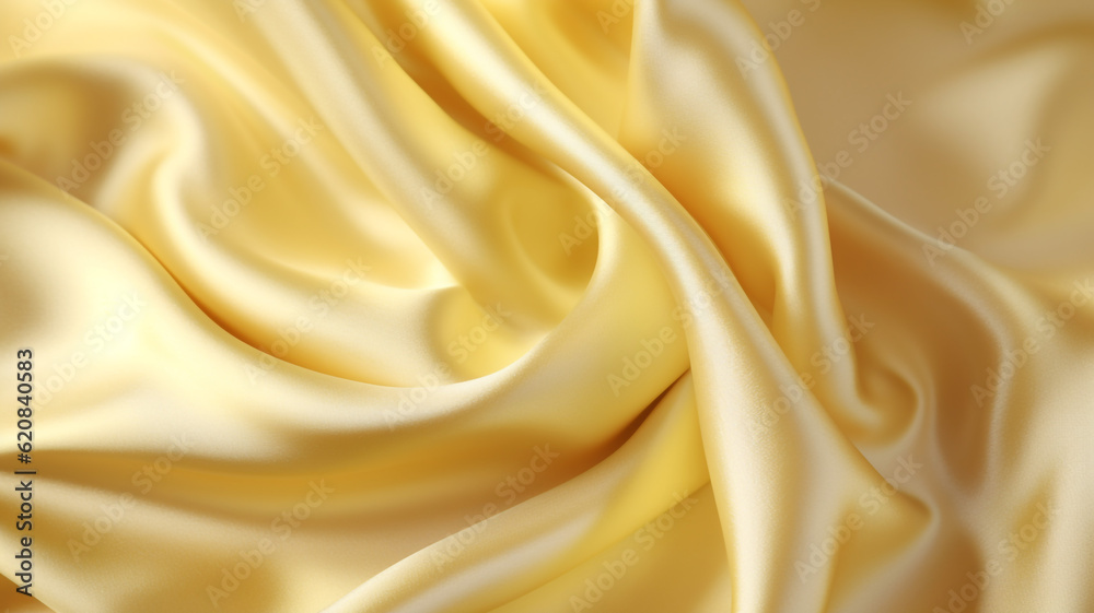 Fototapeta premium Yellow pastel silk premium background 