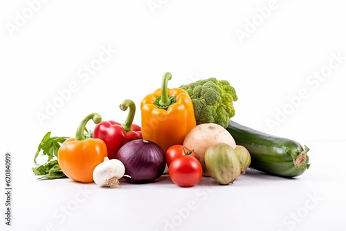 Fototapeta Naklejka Na Ścianę i Meble -  vegetables on white background
